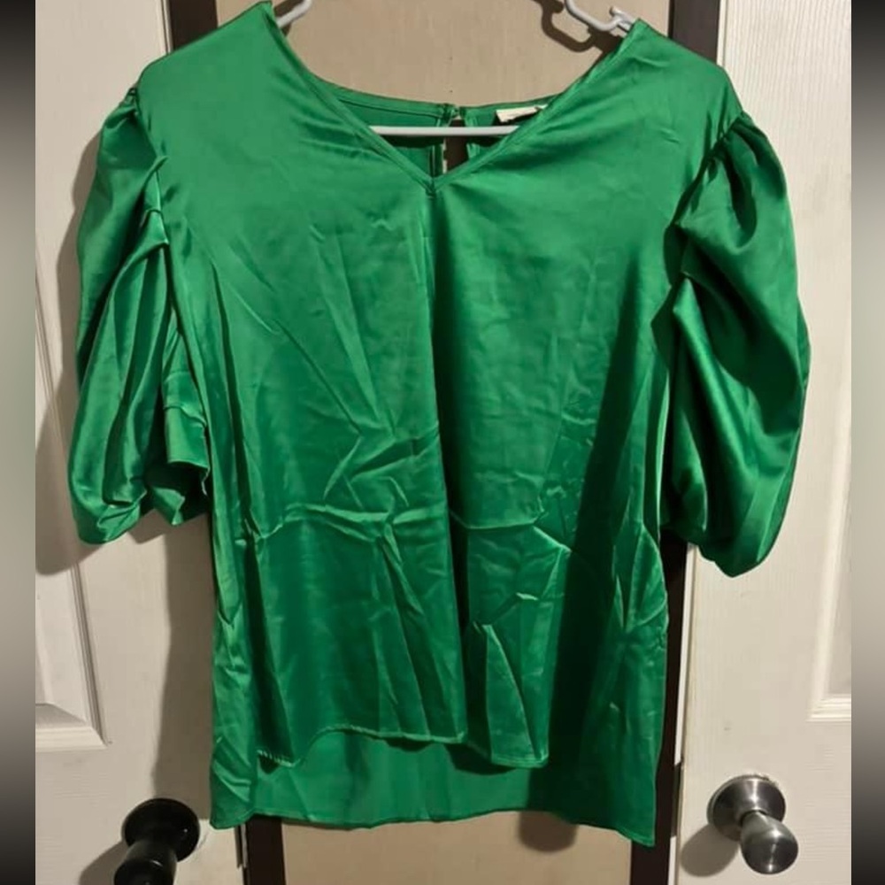 Green blouse